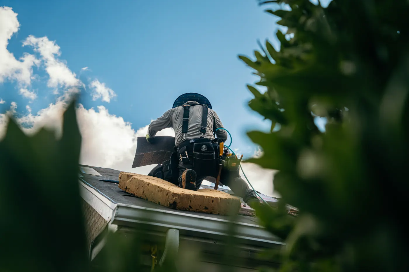 Tarping and dry-in on a Roachdale commercial roof